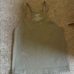 Ododos Women's Grayish  Ribbed Tank Top